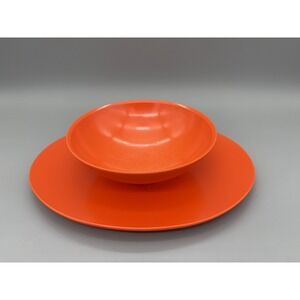 Vintage Boonton Ware Dish & Somerset Melamine Bowl 2 Piece Set 3608 Made in‎ USA